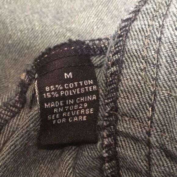 Bundle Sale 3 for $15 | Rue 21 Blue Dark Jean Jacket Size Medium - Picture 9 of 13